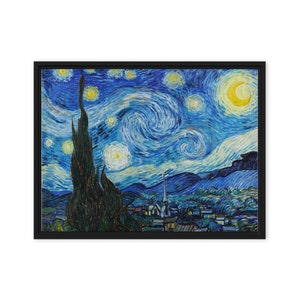The Starry Night on Framed canvas
