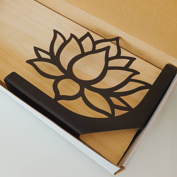 Wall shelf brackets | Lotus namaste | (Delivery offered throughout Europe)