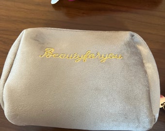 Velvet make up bag