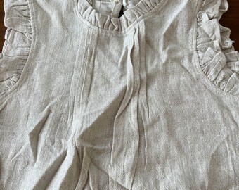 linen bodysuit beach summer coverup 6-9 months