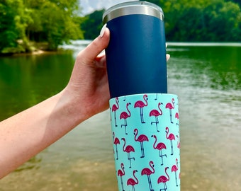 Personalized Yeti Tumbler Sleeve/Cover for 20oz or 30oz// Covers Yeti, RTIC, Ozark Trail, and Magellan Tumblers/Cups// Island Life