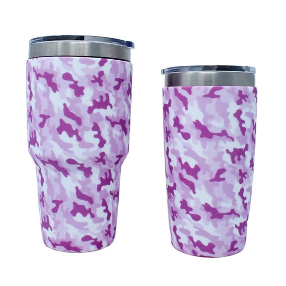 Vinyl Wraps for Pink Camo design for YETI and RTIC Cup and Tumbler