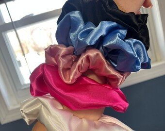 Jumbo Satin Scrunchie - assorted colors