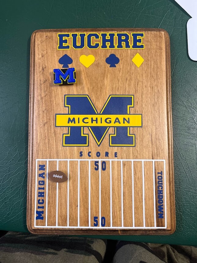 Euchre Scoreboard | Gift | Sports | Personalized 7x9