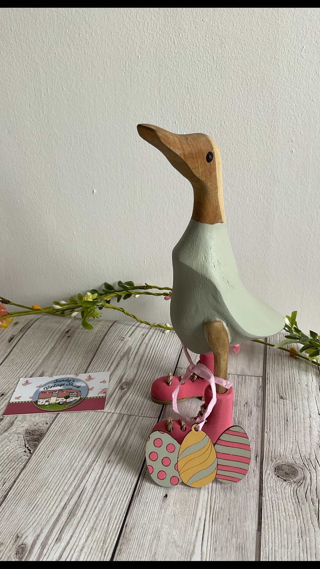 Duck in Boots Wooden Duck Mothers Day Gift Easter Gift Etsy