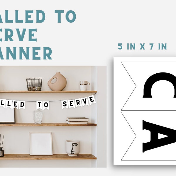 Called To Serve Banner | Mission Call Opening | Mission Farewell | Missionary Banner | At Home MTC | Missionary Sign | LDS Mission Decor |
