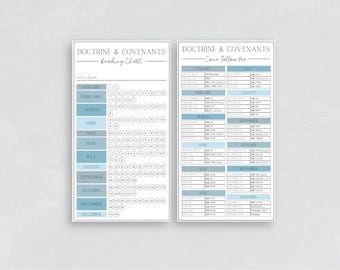 D&C and CFM Reading Handout Boho | Come Follow Me 2025 | LDS Doctrine and Covenants | Scripture Study | Handout | Reading Guide