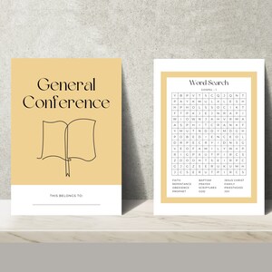 General Conference Youth and Adult Packet | Notes | Sudoku | Word Search | Coloring Pages | General Conference Coloring, Note Taking, Games