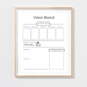 2023 Vision Board | Goals Board | Digital Download Vision Board |  | New Years Resolution Print | Daily Habit Tracker | Goal Setting | Goals