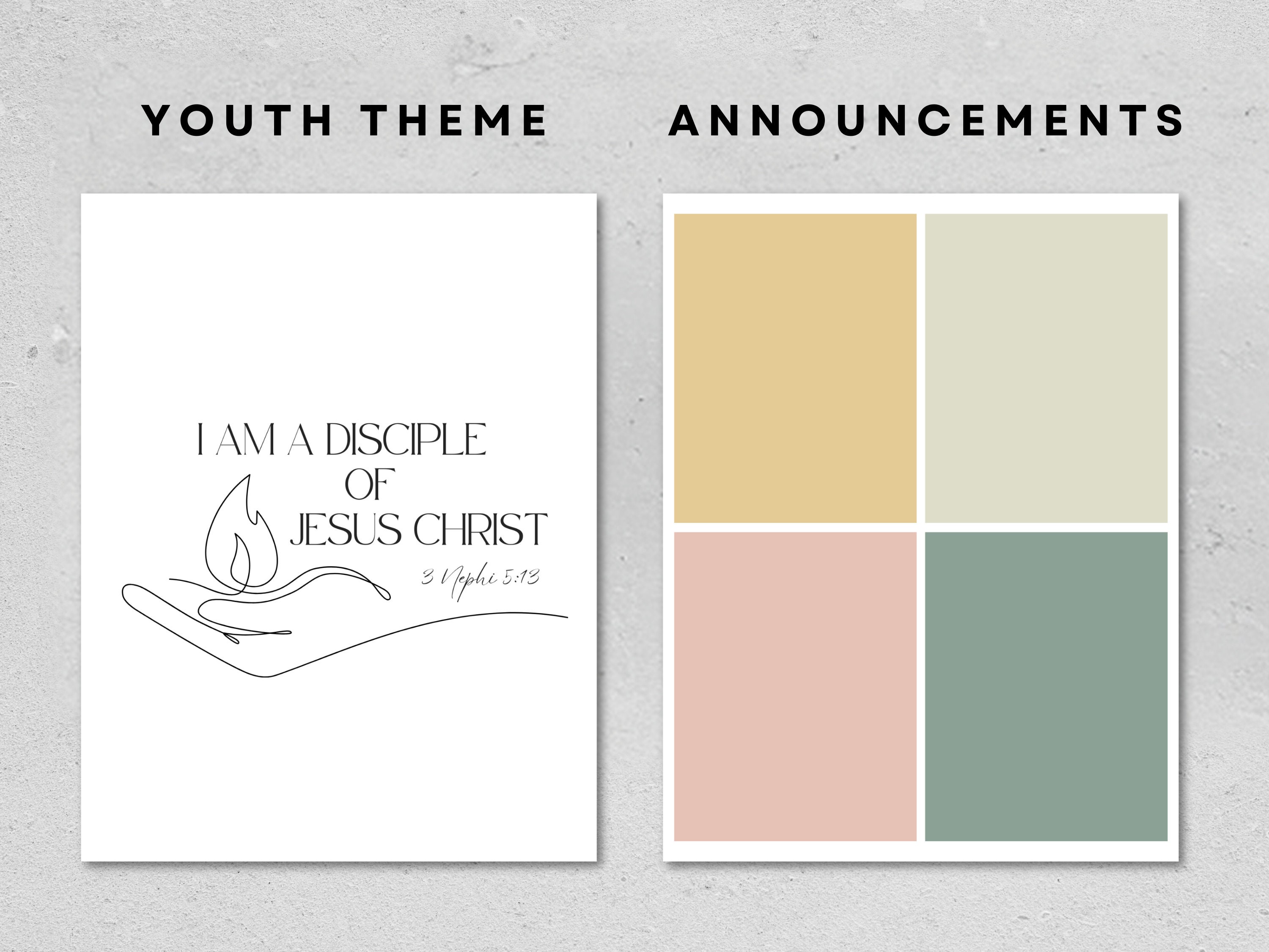 Youth Bulletin Board Come Follow Me Youth 2024 Digital Download LDS