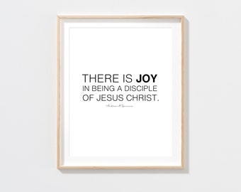 Disciple of Jesus Christ Digital Download | General Conference Quote | LDS Conference Quotes | LDS Home Decor | Andrea M. Spannaus | LDS