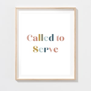 Genannt, um zu dienen Digitaler Download | MTC | Zum Servieren berufen | LDS Missionar Abschied Dekor | LDS Mission Call Eröffnung | Missionars Geschenk |