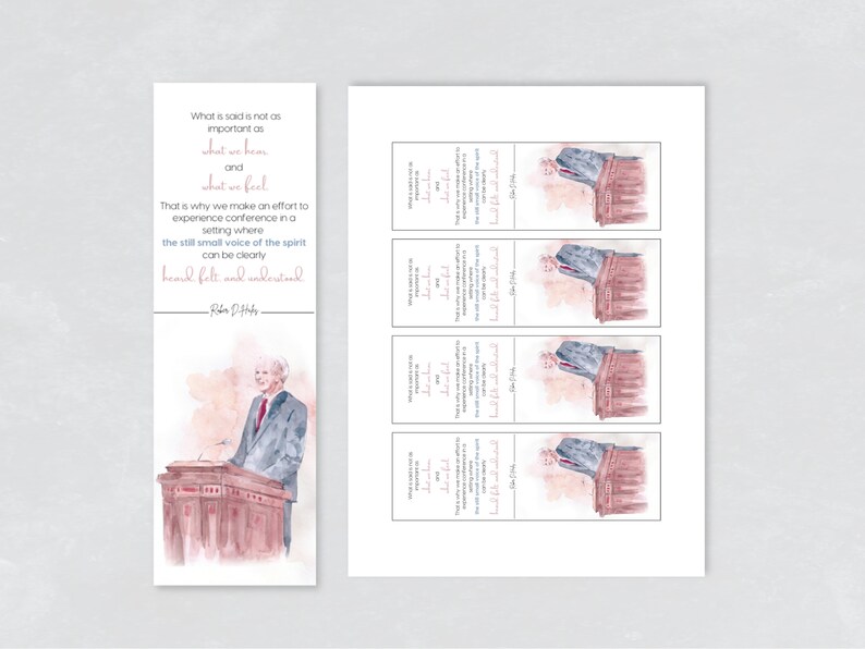 General Conference Bookmark | Handout | General Conference Kids | LDS ...