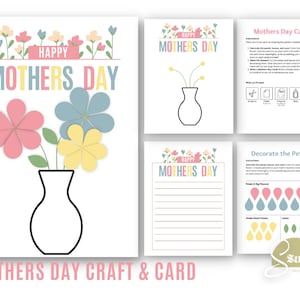 Moederdagactiviteit voor kinderen | Digitale download | Pdf | Moederdagkaarten DIY | Cadeau-ideeën voor Moederdag van kinderen | LDS-activiteitendagen |