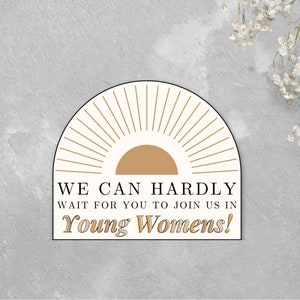 Willkommen zum Handout für junge Frauen | *KEIN Aufkleber* | Digitaler Download | Goodie Bag Junge Damen | HLT Bienenstöcke | Neues Youn Frauen Geschenk | HLT |