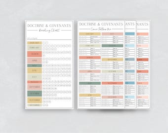 D&C and CFM Reading Handout Variety Pack | Come Follow Me 2025 | LDS Doctrine and Covenants | Scripture Study | Handout | Reading Guide
