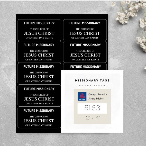 Missionary Tag - Etsy