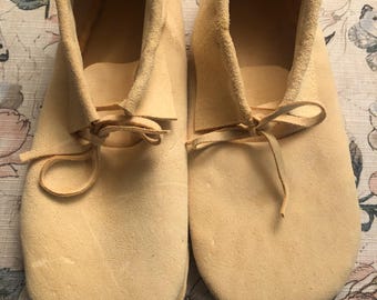 Handmade Traditional Moccasins -  Tanned Cow hide/Buckskin/Deerskin