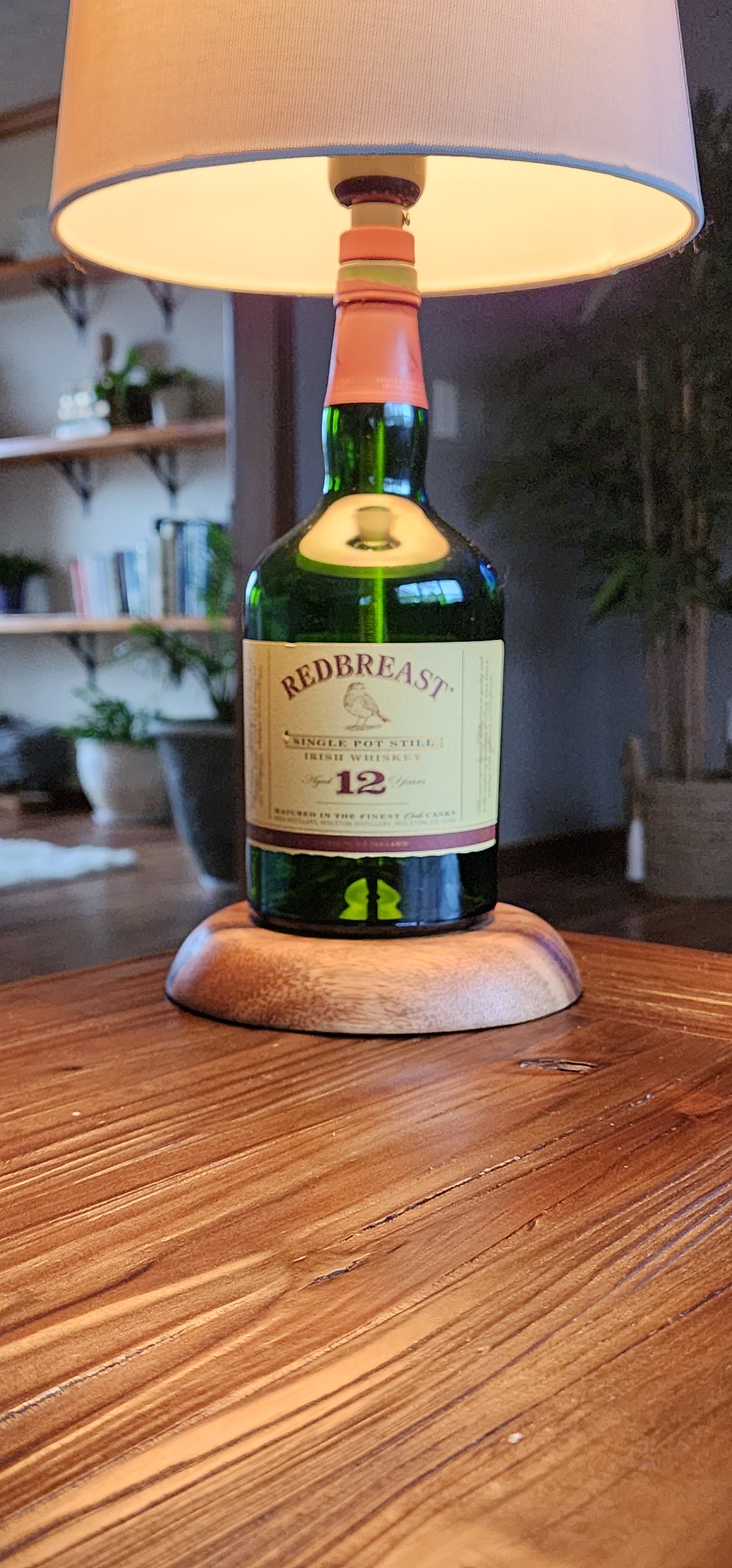 REDBREAST IRISH Whiskey Bottle Lamp - Etsy