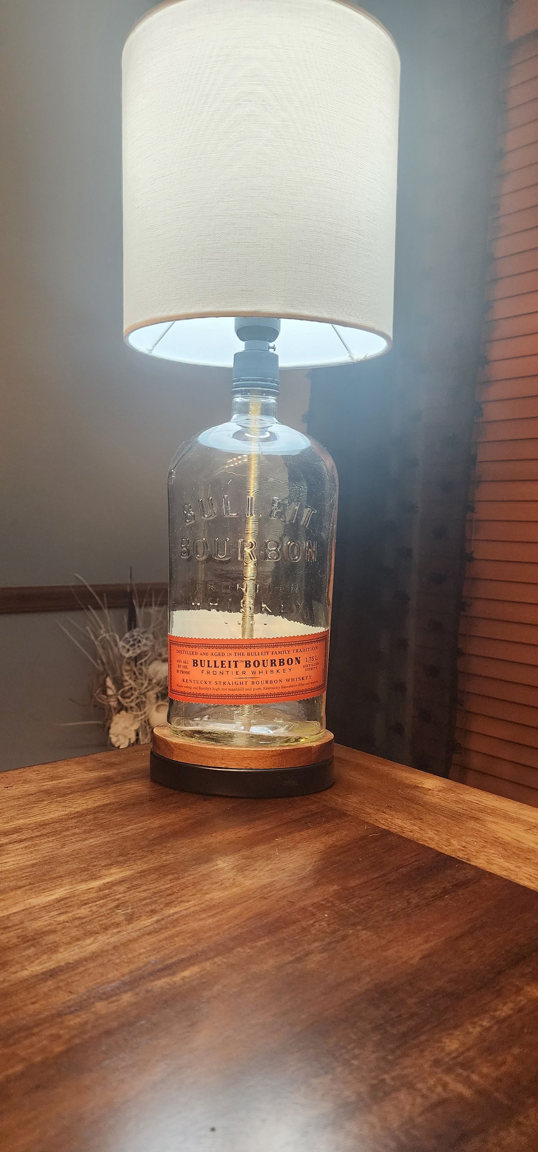 BULLEIT BOURBON WHISKEY 1.75L Bottle Lamp - Etsy