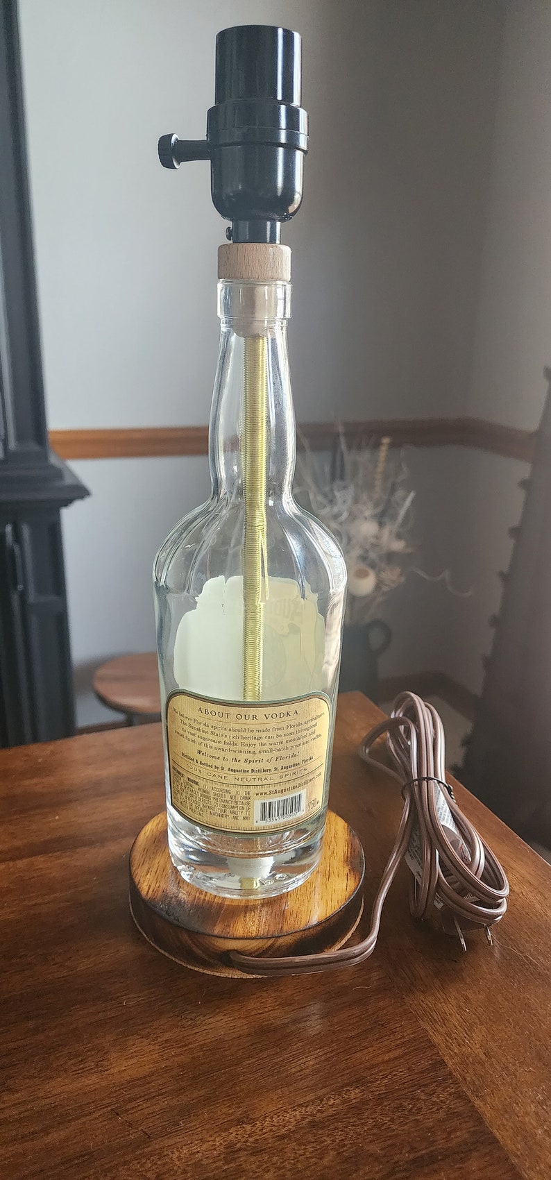 St. AUGUSTINE Distillery Vodka Bottle Lamp Etsy