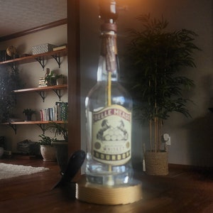 Belle Meade Bourbon Whiskey Bottle Lamp