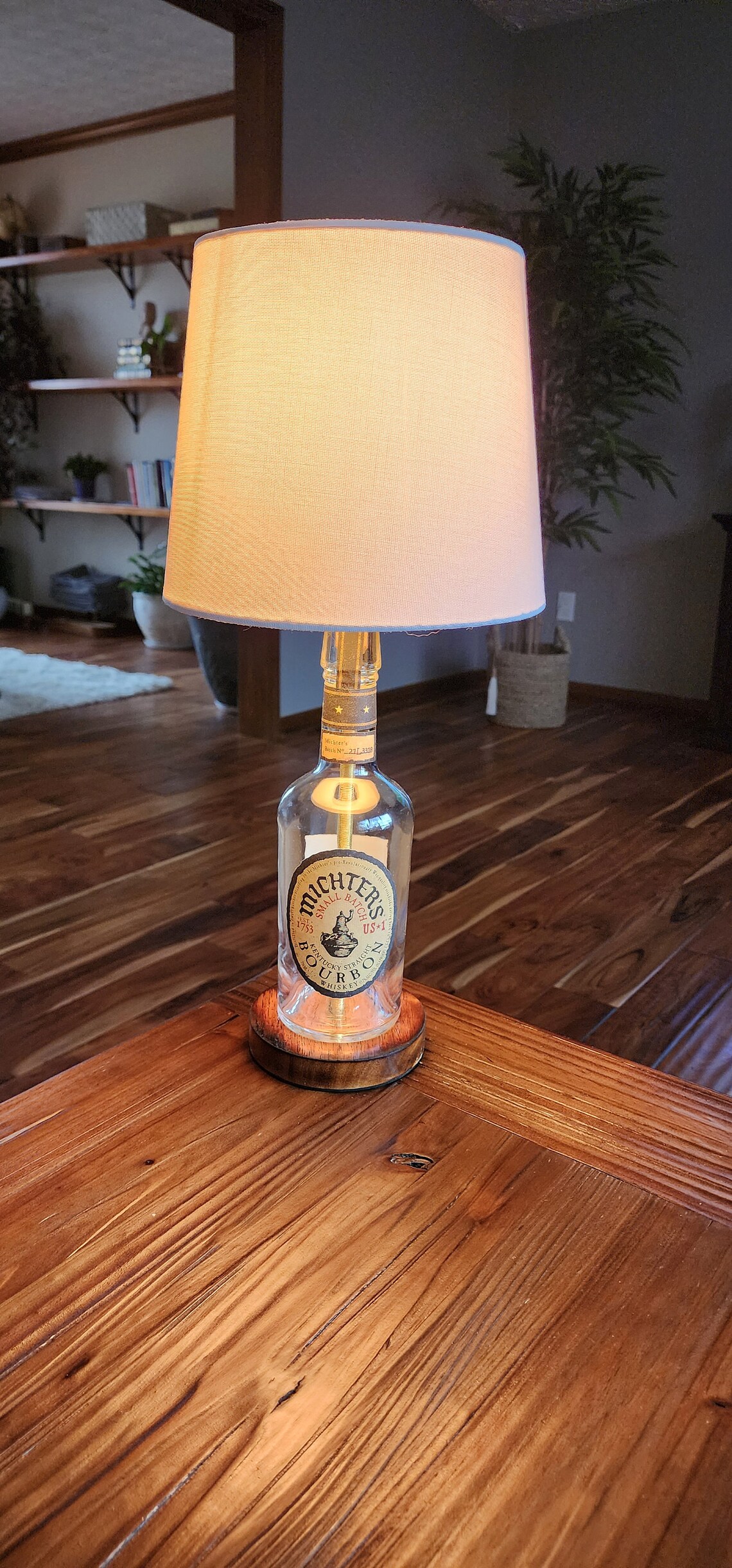 MICHTER'S BOURBON Whiskey Bottle Lamp - Etsy