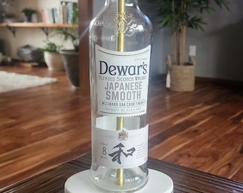 Dewar's Scotch Whiskey Bottle Lamp.