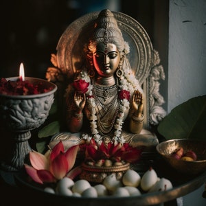 Offering of Prosperity to Lakshmi