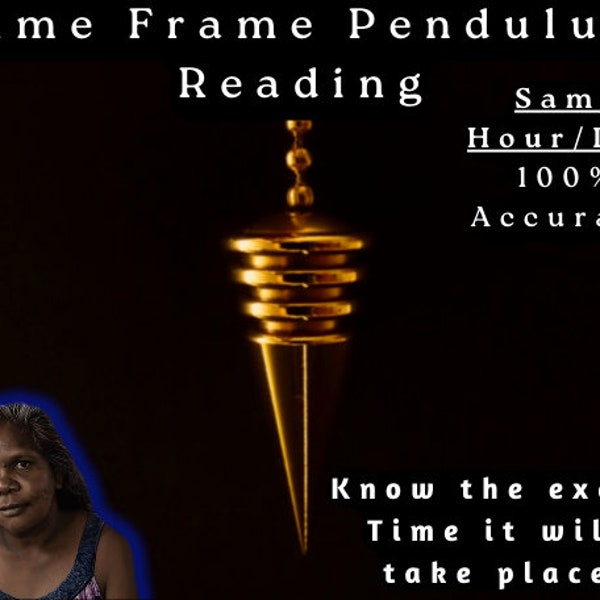 Time Frame Pendulumslesung 100% garantiert Genaue Lesung - Klare Antworten genaue und personalisierte Wahrsagung erhalten