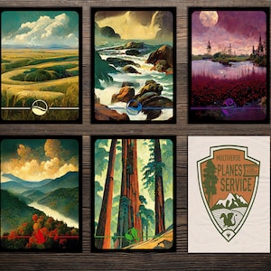 Americana Series: National Parks inspired Basic Land Proxies