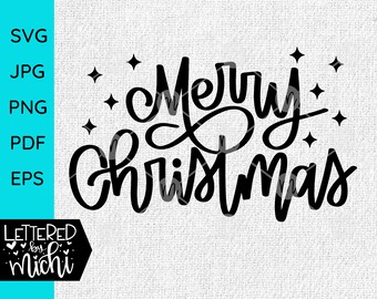 Frohe Weihnachten SVG: Urlaub Shirt, Tasse, Ornament Design (Digitaler Download)