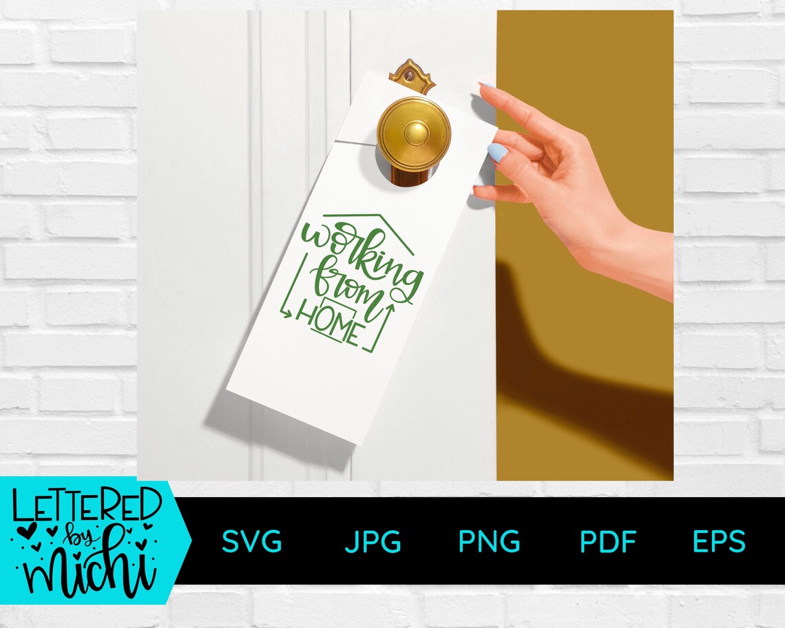 Working From Home Sign - Etsy