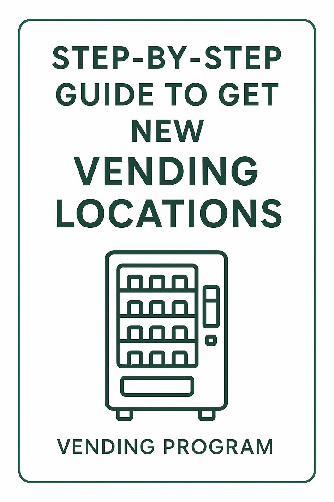 Vending Machine Service Sheets.pdf Vending Machine Business Step by Step Guide Word, A4, PDF - Etsy
