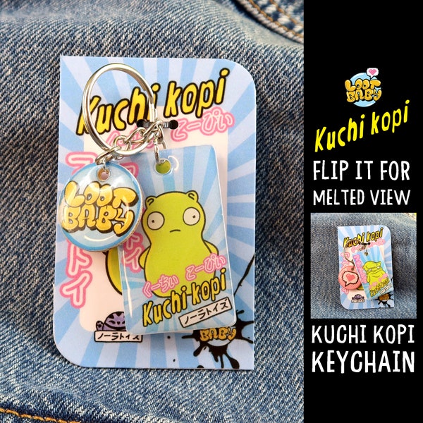 Porte-clés en édition spéciale Kuchi Kopi - Bob's Burgers - Culture pop - Objet de collection - 2 faces uniques - Le cadeau parfait