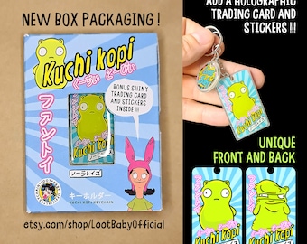 Kuchi Kopi Special Edition Keychain with Holo Trading Card and Stickers - Bob's Burgers - Pop Culture - Collectable - The Perfect Gift