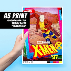 X-Men 97' Morph A5 Art Print - Marvel, Anime, Prezent, Dekoracja, Popkultura, Sztuka ścienna, Duża pocztówka, Sztuka komiksowa, Bajki, TV