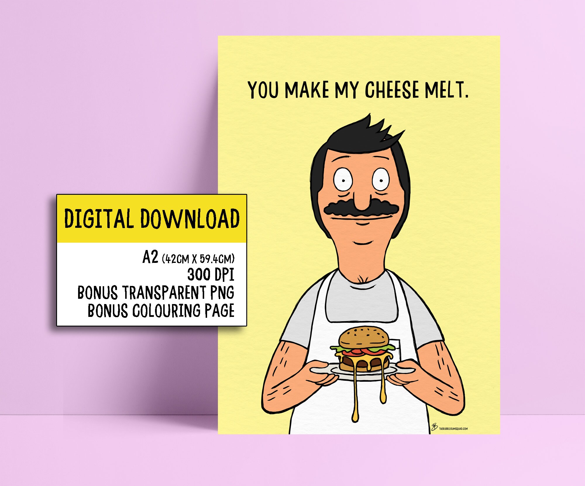 A Printable Card! A Funny Printable Gift / Wall Art or Card for Bob's ...