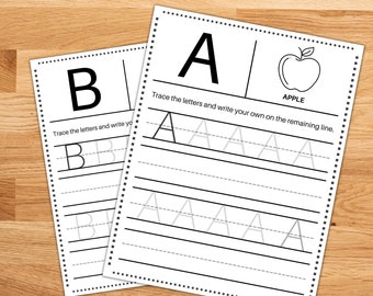 A-Z Letter Tracing & Writing Practice - Digital Download!
