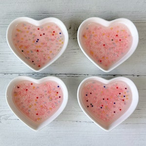 Heart Shaped Ceramic and Resin Ring Dish