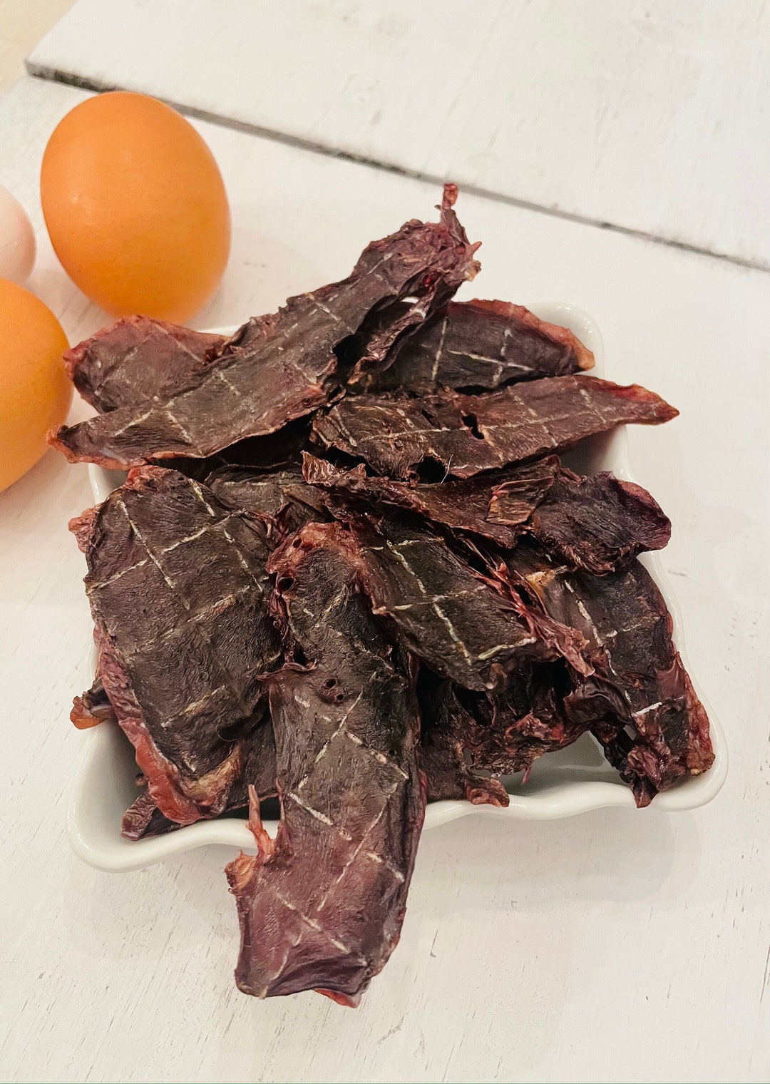 Pork Heart Jerky Dog Treats, Dehydrated Pork Heart for Dogs, Organ Meat