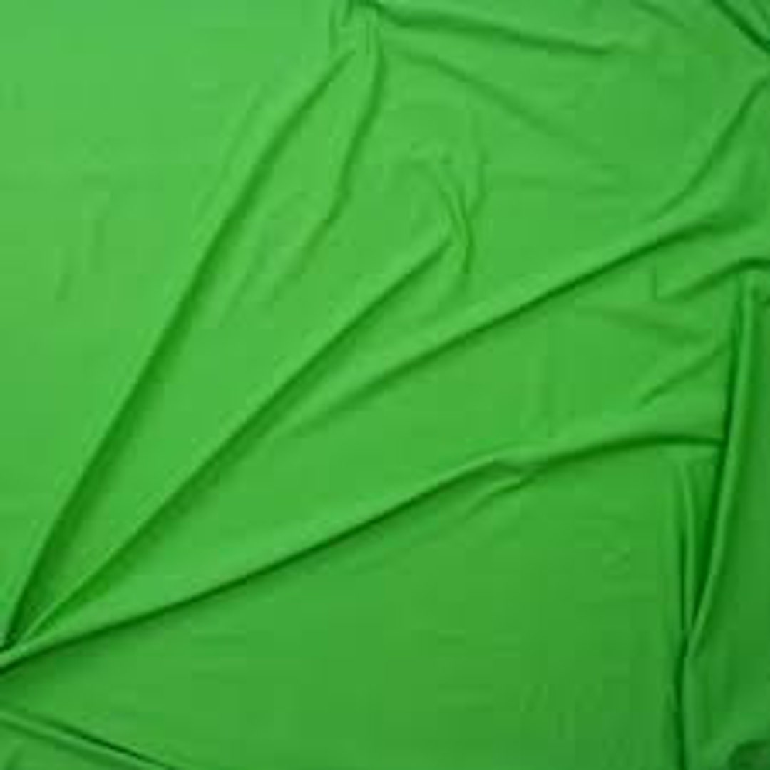 Chromakey Lime Green Screen Fabric Etsy