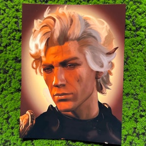 Astarion painted portrait print