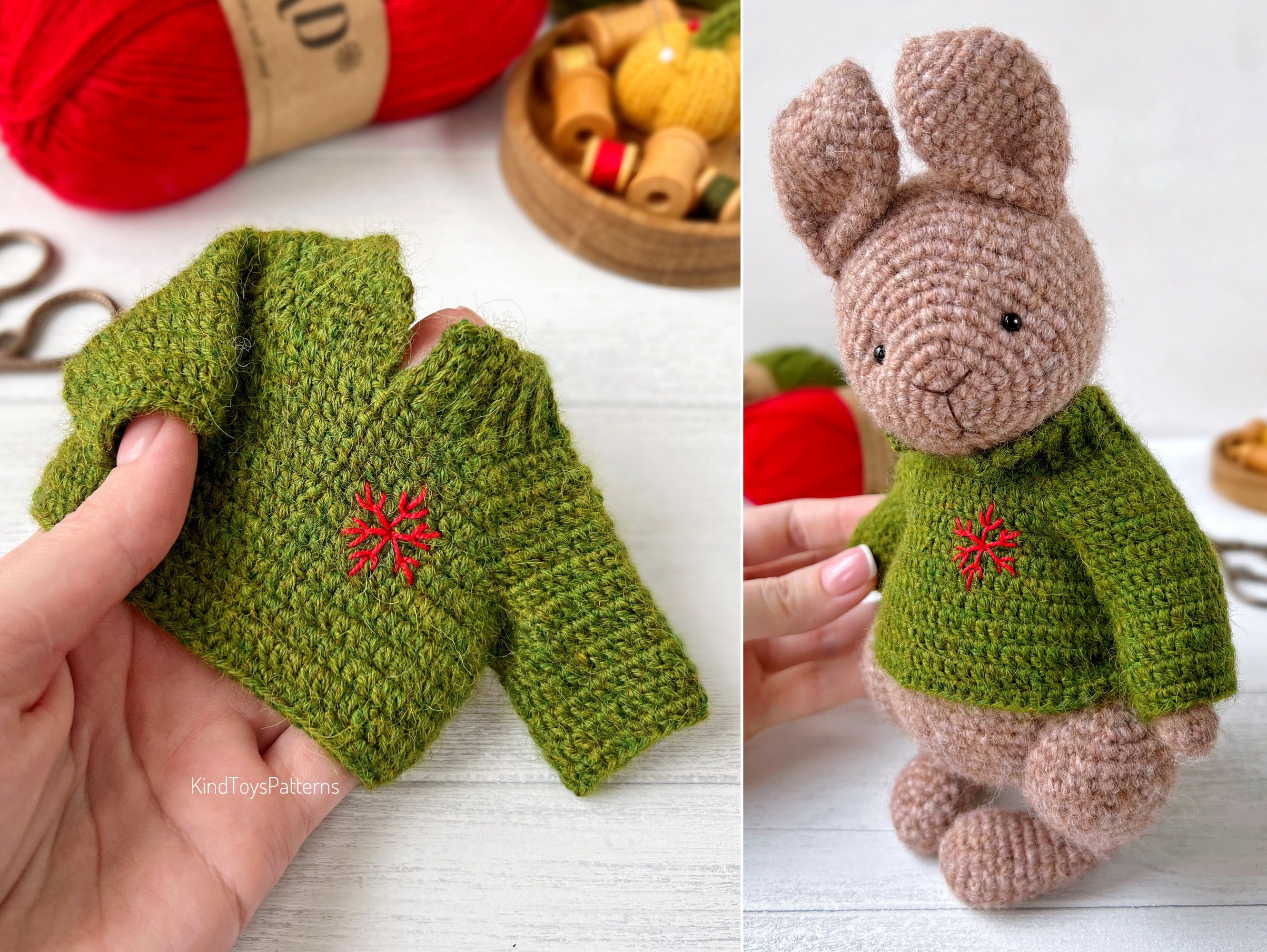 Small Sweater for Toy Crochet Pattern for 7.59.5 Inches Etsy