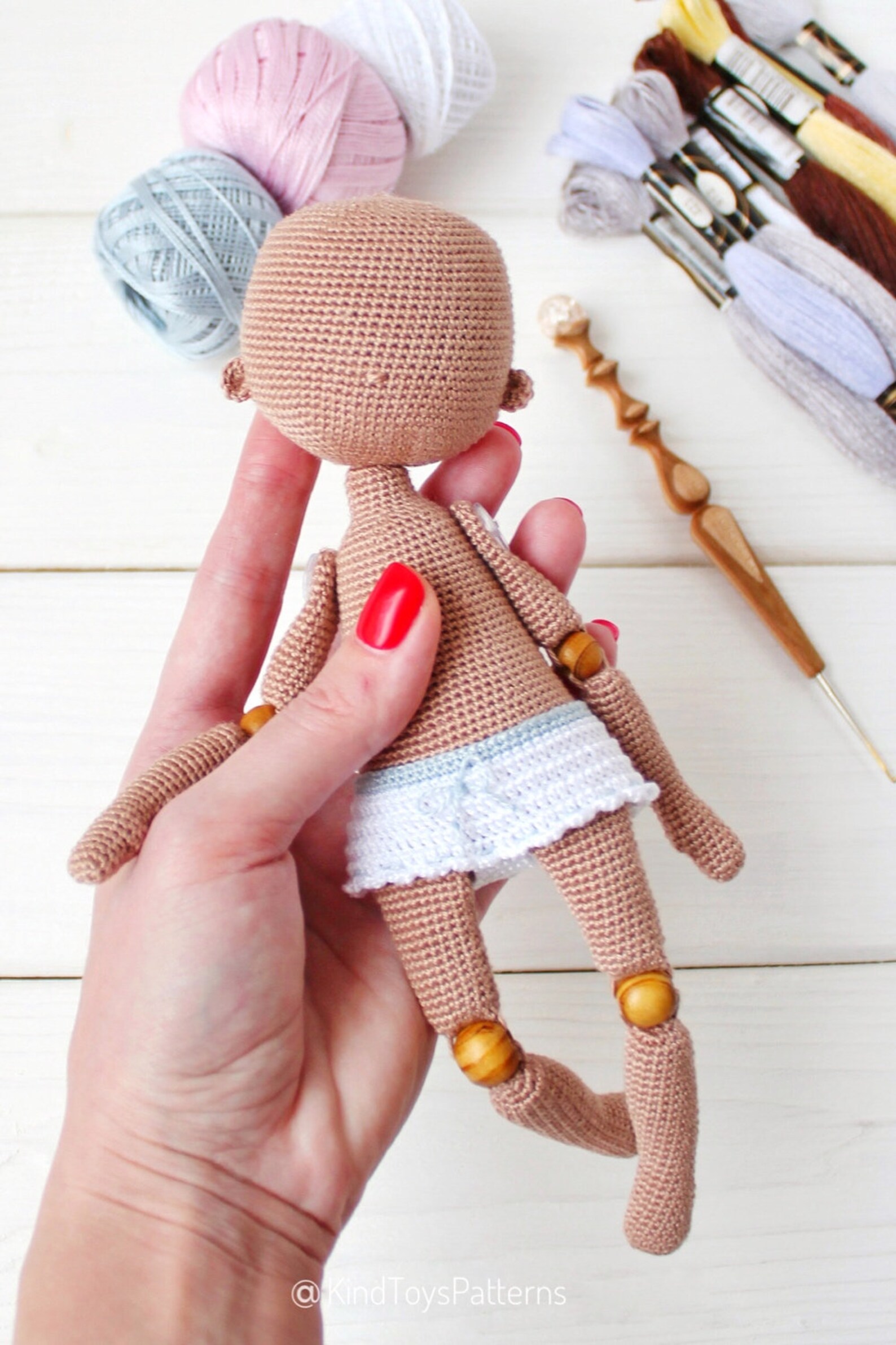 Doll Base Crochet Pattern Crochet Doll Body Tutorial Etsy