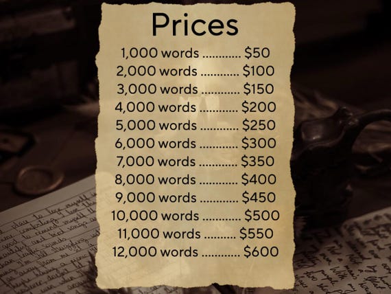Custom Writing Commissions! | Personalized stories, fanfic, etc. | (Read description)