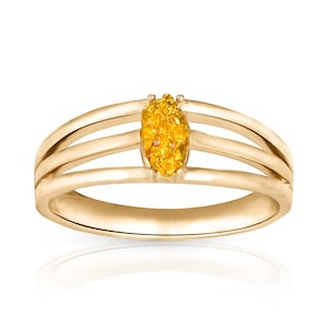 Ring with gold nugget