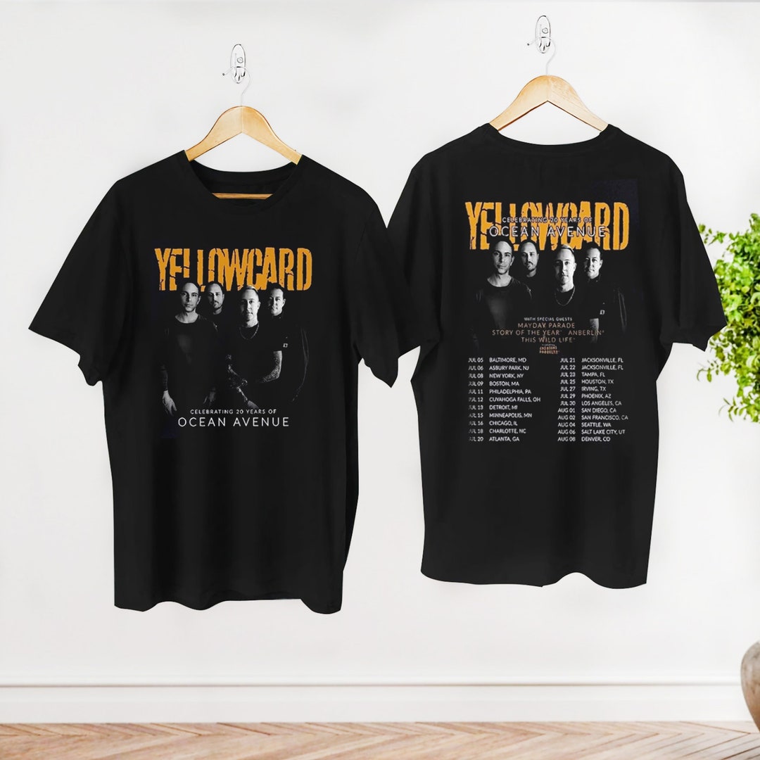 yellowcard tour shirt 2023