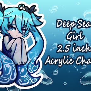 Deep Sea Girl 2.5 Inch Acrylic Charm | Hatsune Miku Vocaloid| Yuuyu