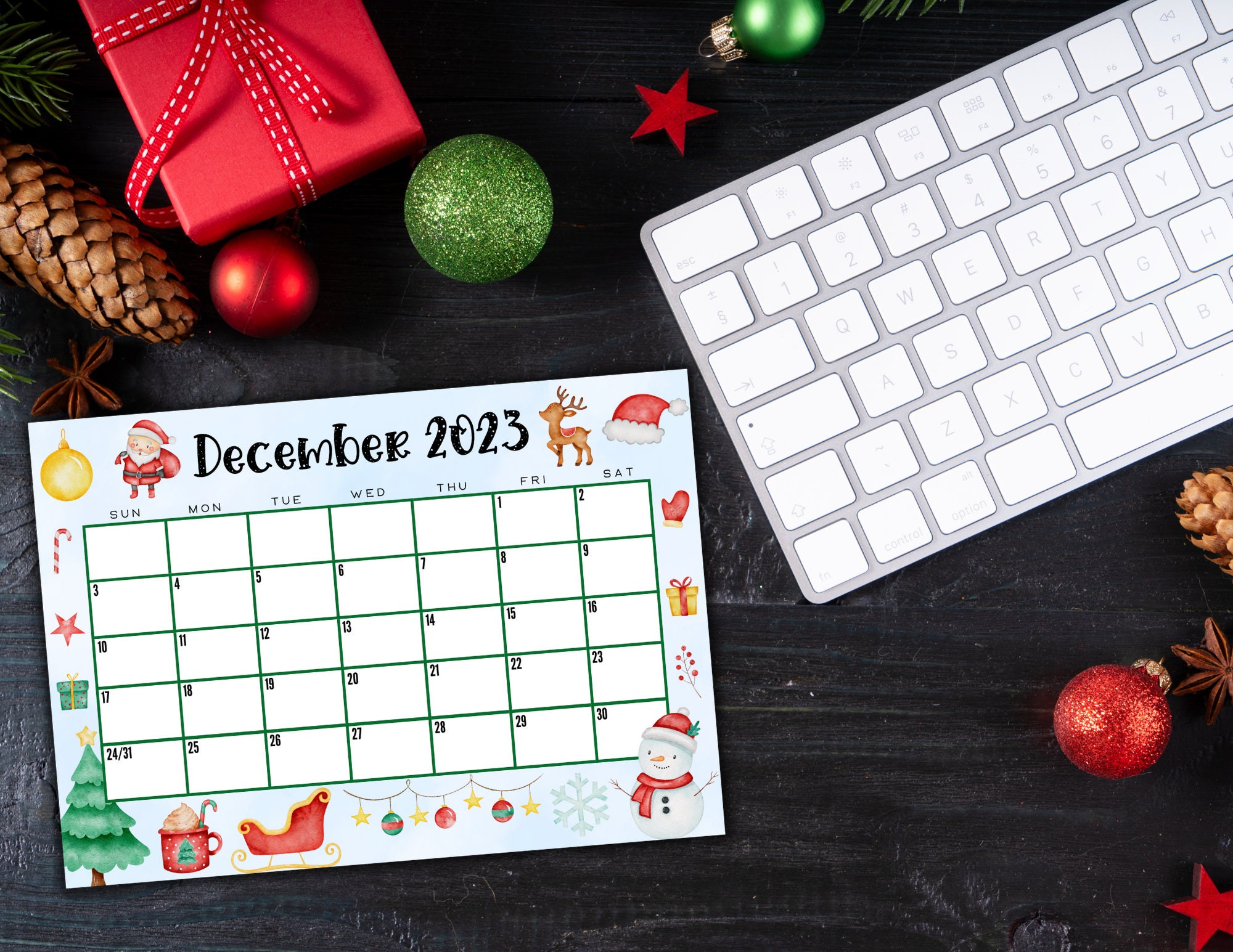 Cute Christmas Calendar 